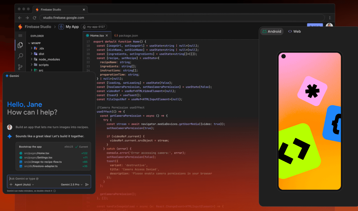 Creando Apps con Firebase Studio y la IA de Gemini